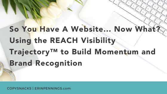 So You Have A Website... Now What? Using the REACH Visibility Trajectory™ to Build Momentum and Brand Recognition